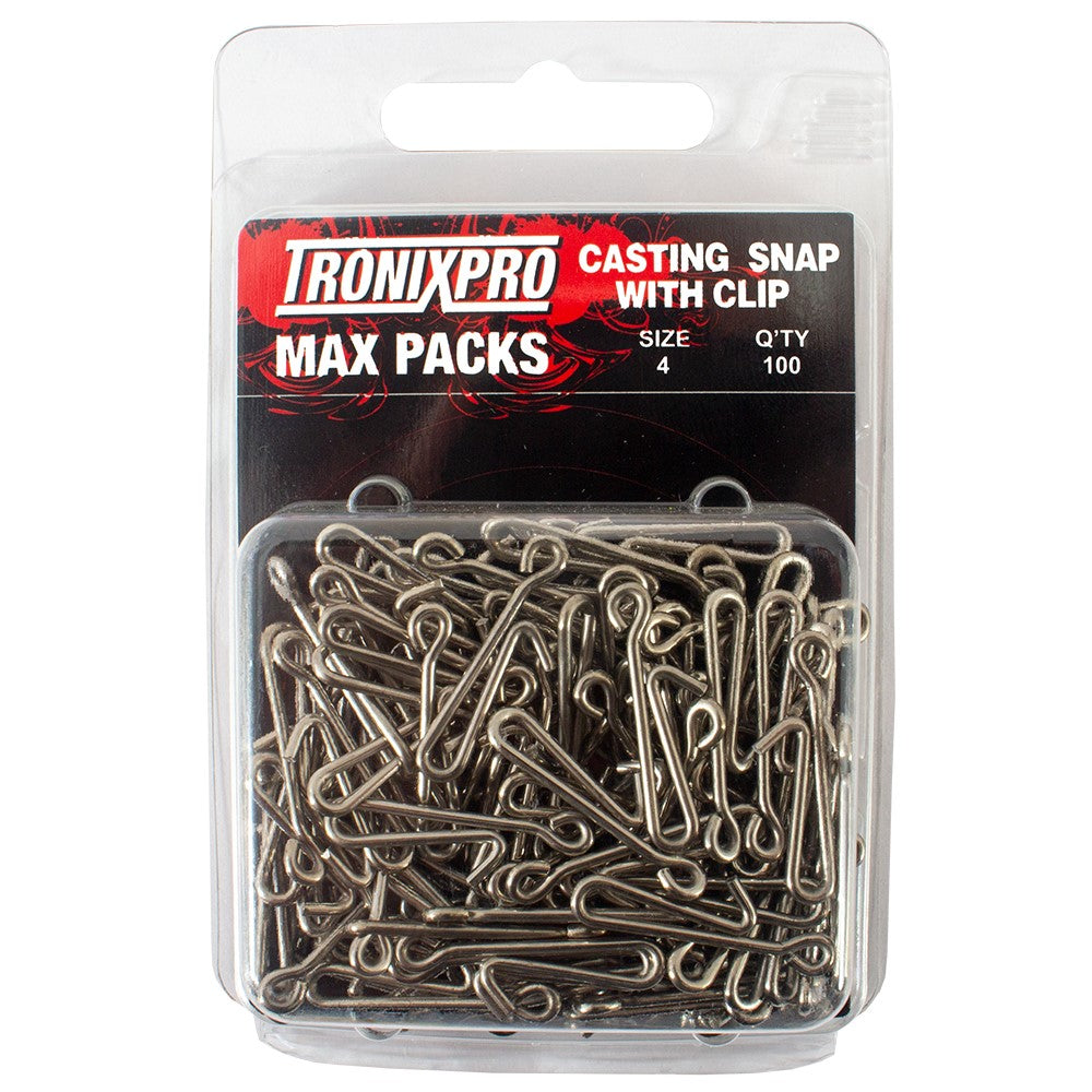 Tronixpro Max Pack Sea Fishing Casting Snap Lead Links with Bait Clip - 100 pieces