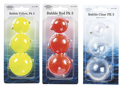 Fladen 3 Pack Assorted Size Bubble Fishing Floats