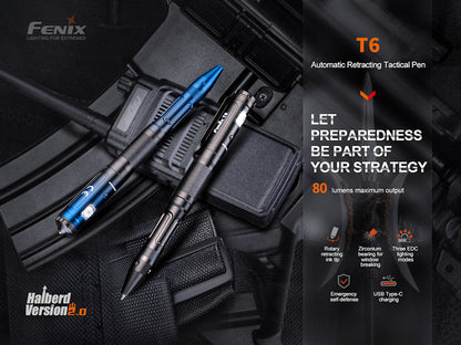 Fenix T6 Halberd v2 Pen Light Torch 80 Lumens