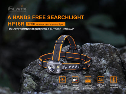 Fenix HP16R Multi Beam Rechargeable 1250 Lumens Headlamp