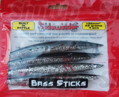 Sidewinder Fishing Lures Bass Sticks 12g And 22g Various Colours