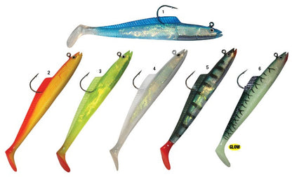 HTO Slim Wreckerz Sandeel Fishing Lures 3 Per Pack